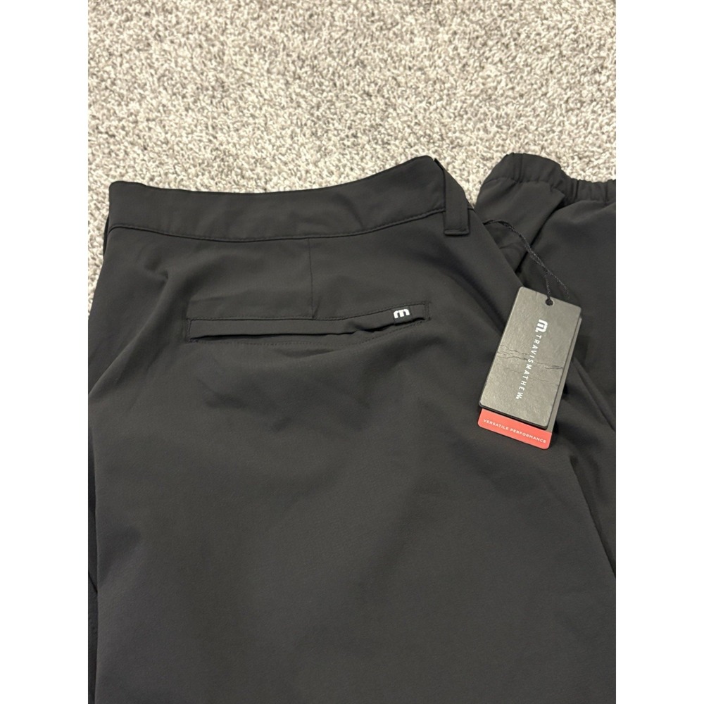Travis Mathew Chino Pants Mens 40x30 Black Golf Performance Quick Dry NWT - Picture 2 of 6